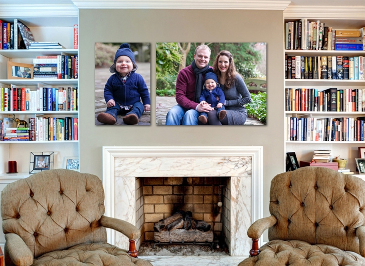 Seattle family photography package wall art example