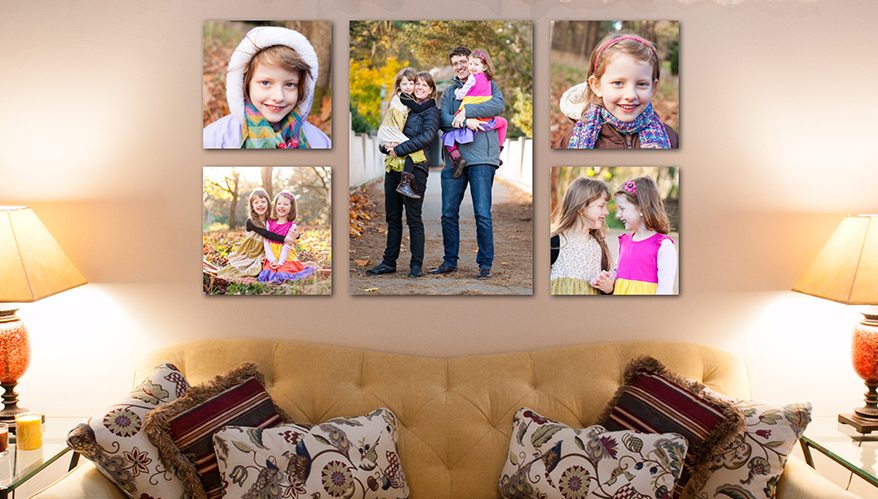 Seattle family photography package wall art example