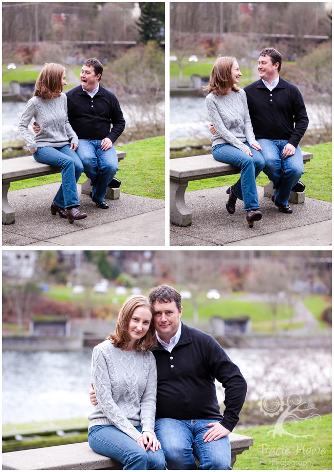 engaged couple Ballard Locks