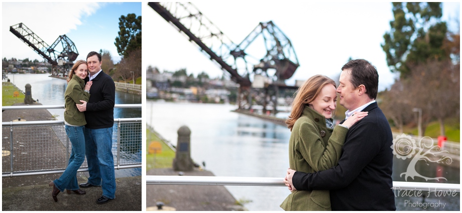 Ballard Locks engagement photography