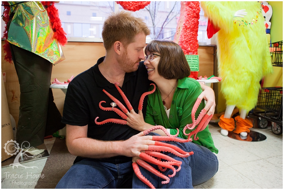 Engagement session at Archie McPhee