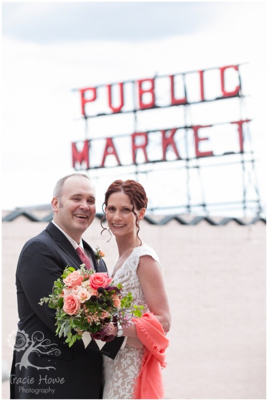 Pike Place Market wedding photography