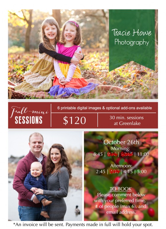 Seattle Fall mini sessions