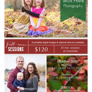 Seattle Fall mini sessions