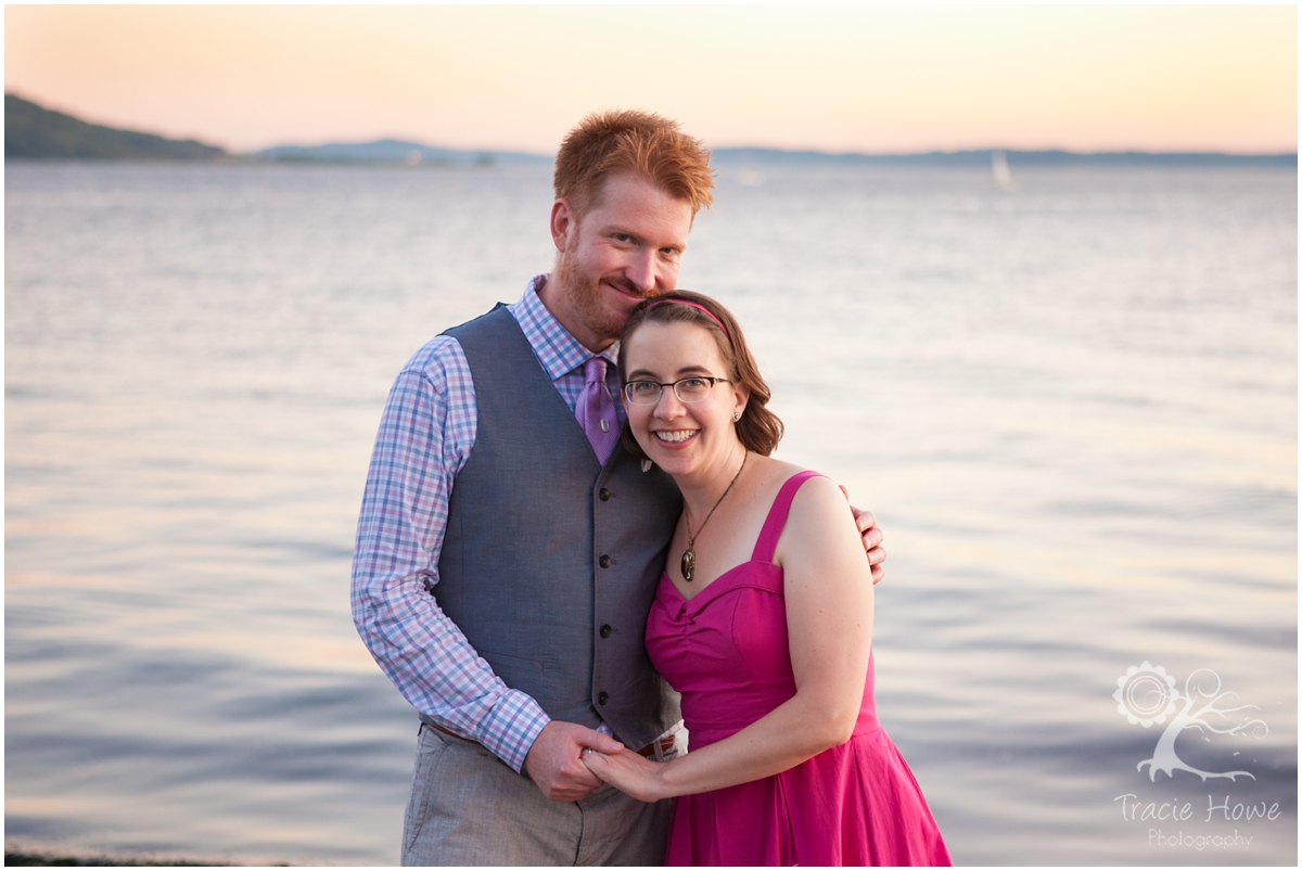 sunset with couple at Golden Gardens