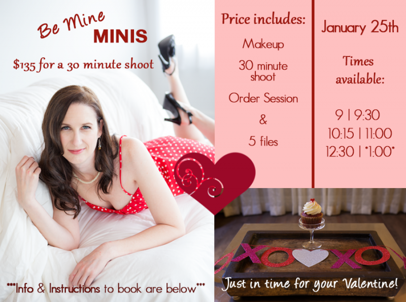 2015 Seattle Valentines boudoir mini shoot