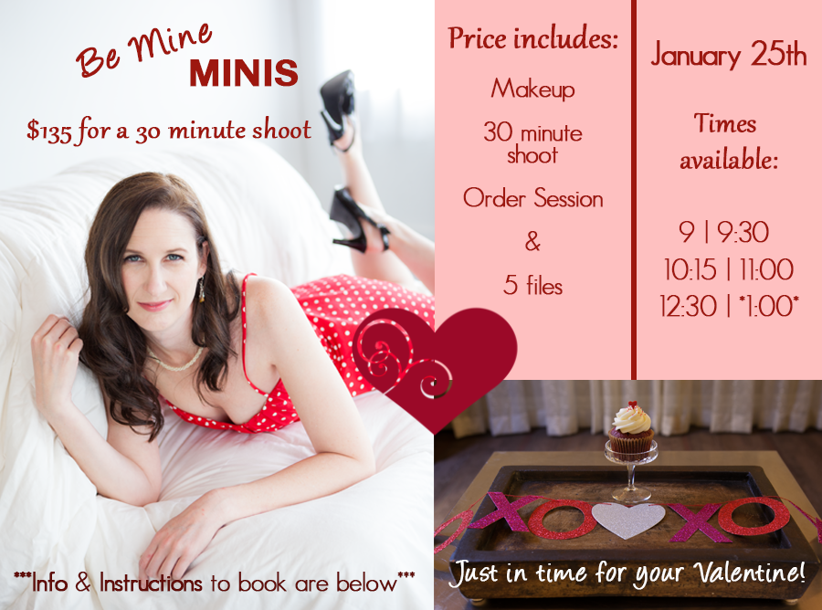 2015 Seattle Valentines boudoir mini session