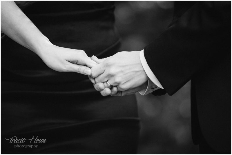 holding hands wedding ceremony