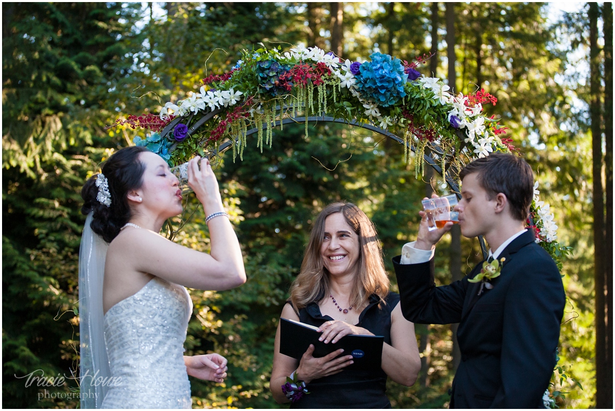 offbeat whiskey wedding ceremony