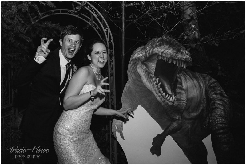 dinosaur themed wedding