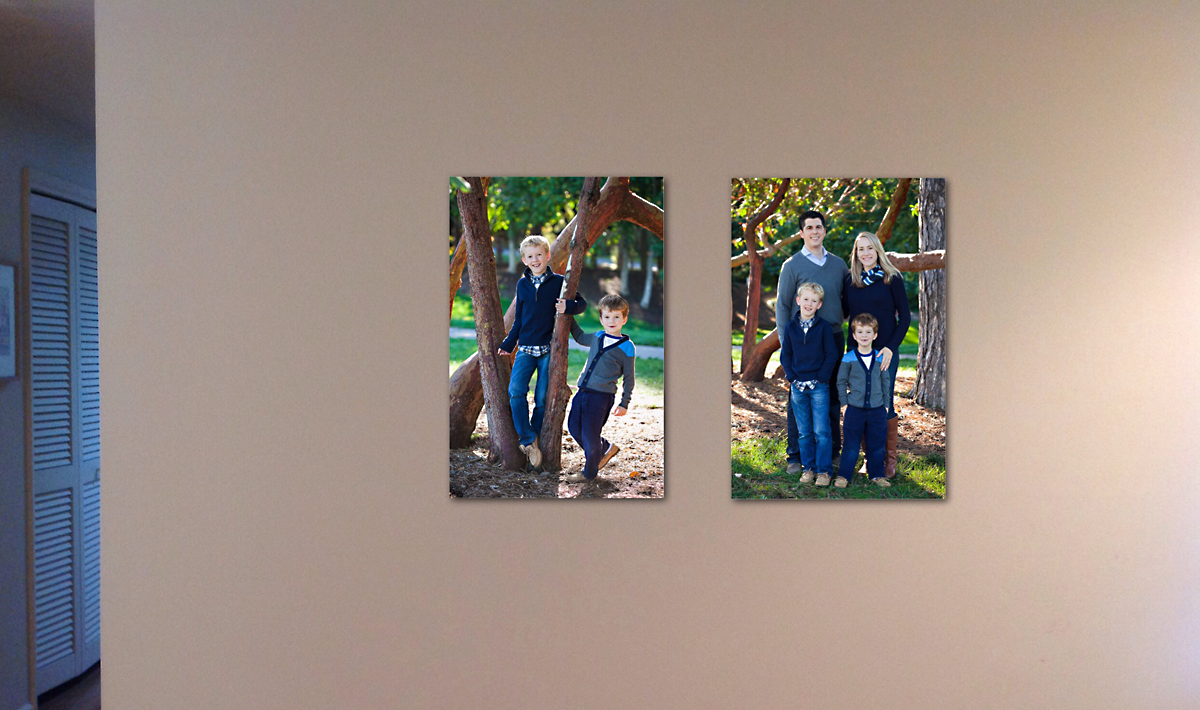 Seattle family photography wall collection