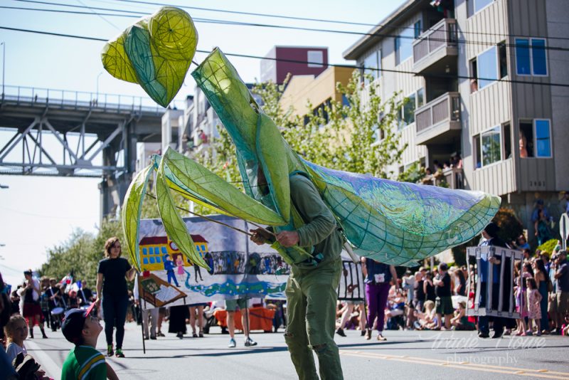 Seattle Solstice parade wedding