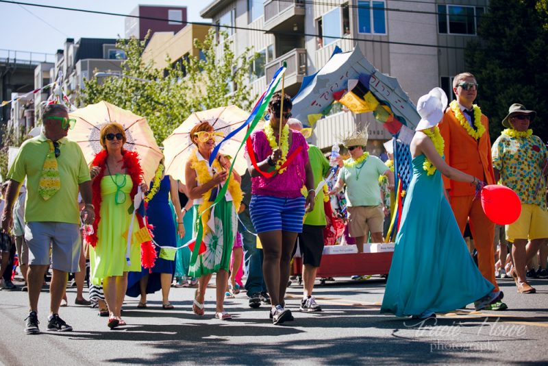 Seattle Solstice parade wedding