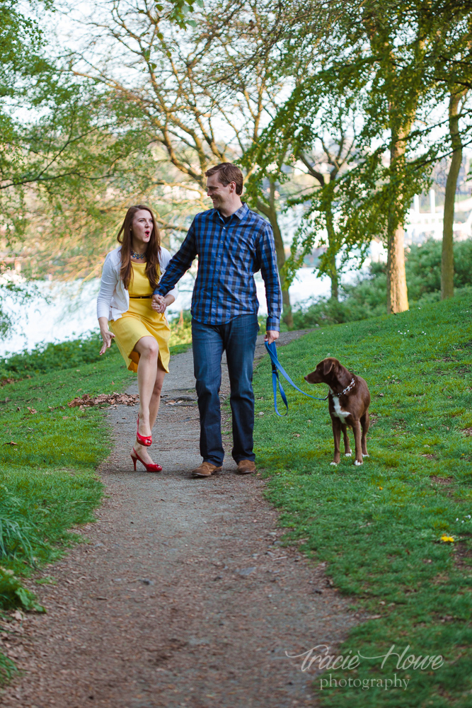 silly engagement photography Seattle