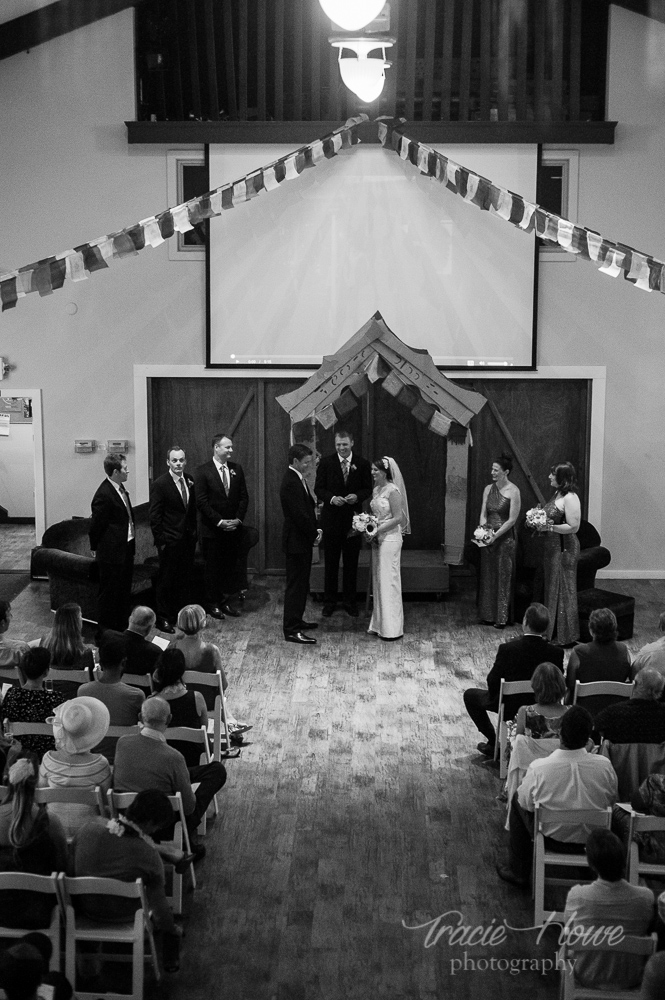 wedding ceremony at Fremont Abbey