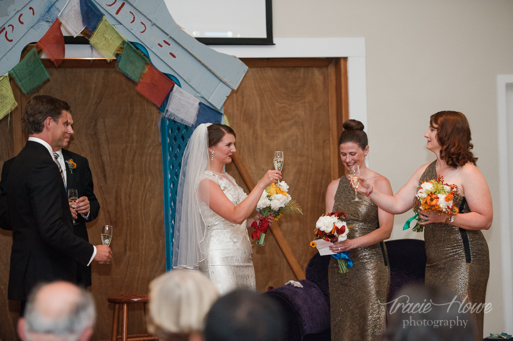 wedding ceremony at Fremont Abbey