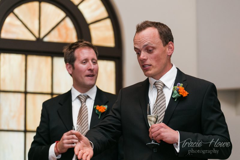 wedding ceremony at Fremont Abbey