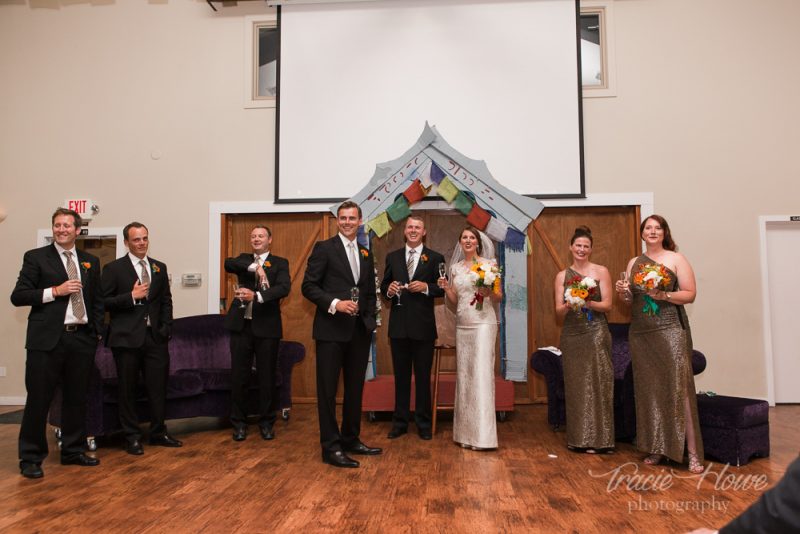 wedding ceremony at Fremont Abbey