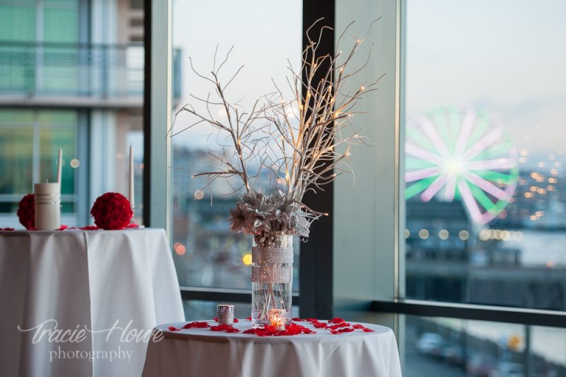 Seattle World Trade Center winter wedding
