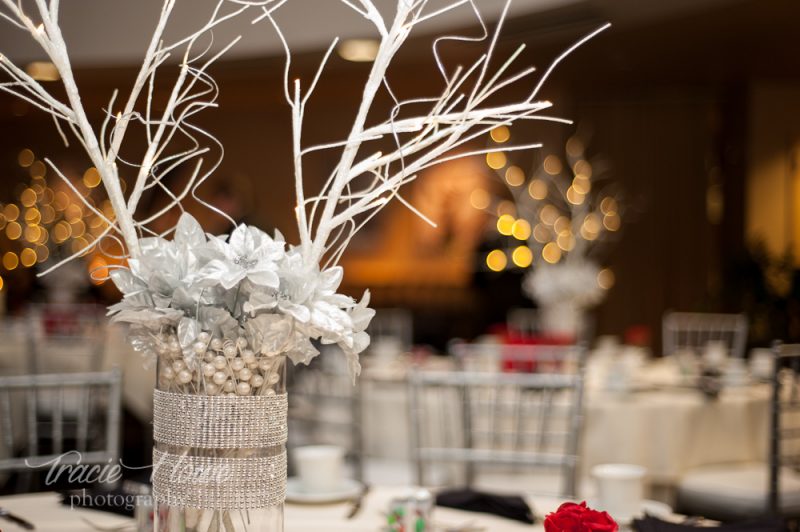 Seattle World Trade Center winter wedding decor