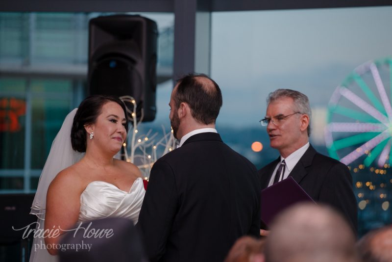 wedding at Seattle World Trade Center