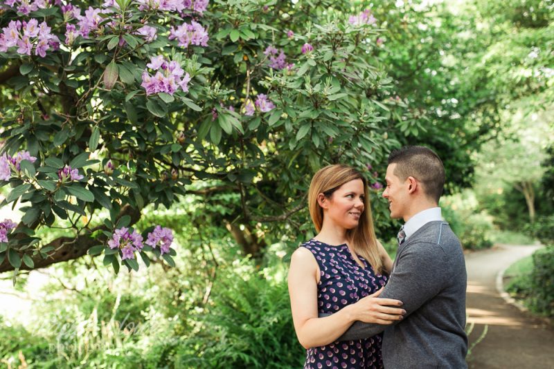 Seattle engagement photography Parsons Gardens