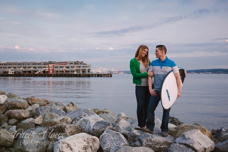 Olympic Sculpture Park engagement Seattle