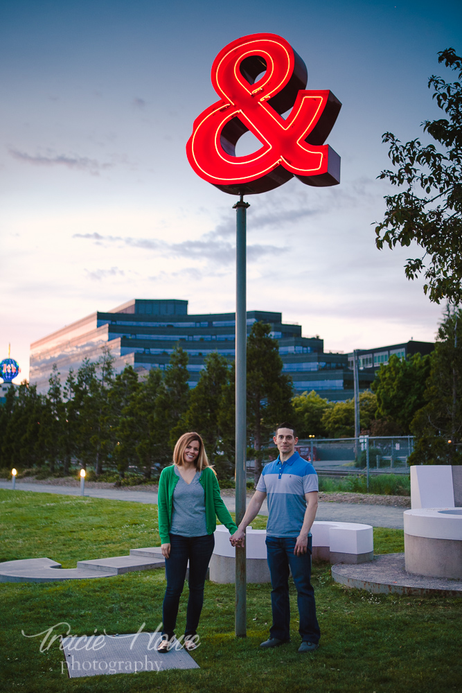 Olympic Sculpture Park engagement Seattle 