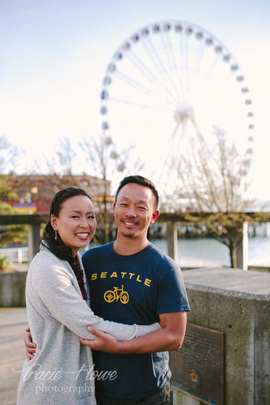 Waterfront engagement shoot Seattle