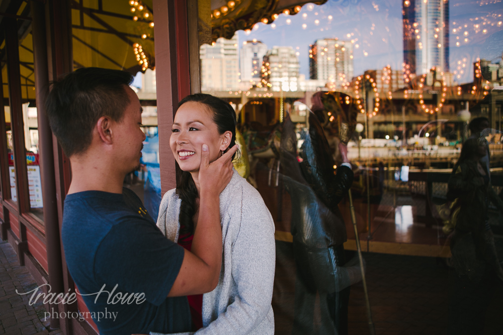 Waterfront engagement shoot Seattle