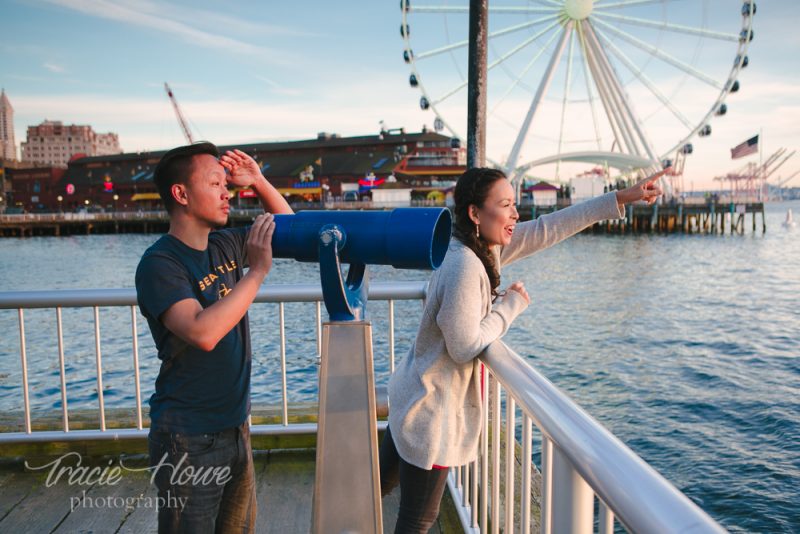 Fun Seattle engagement