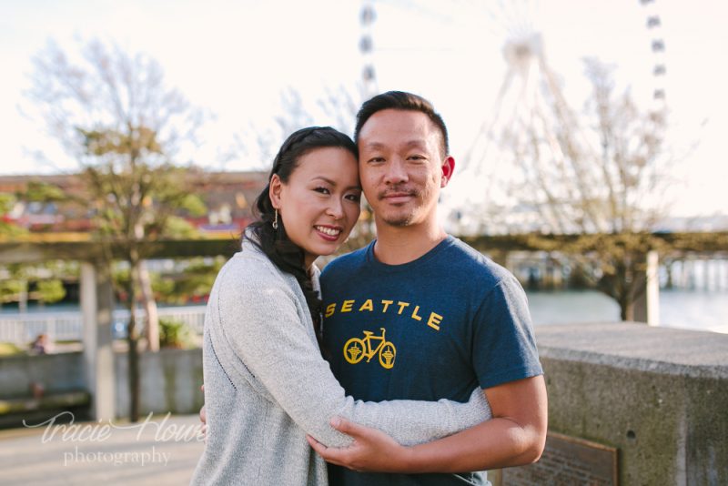 Waterfront engagement shoot Seattle