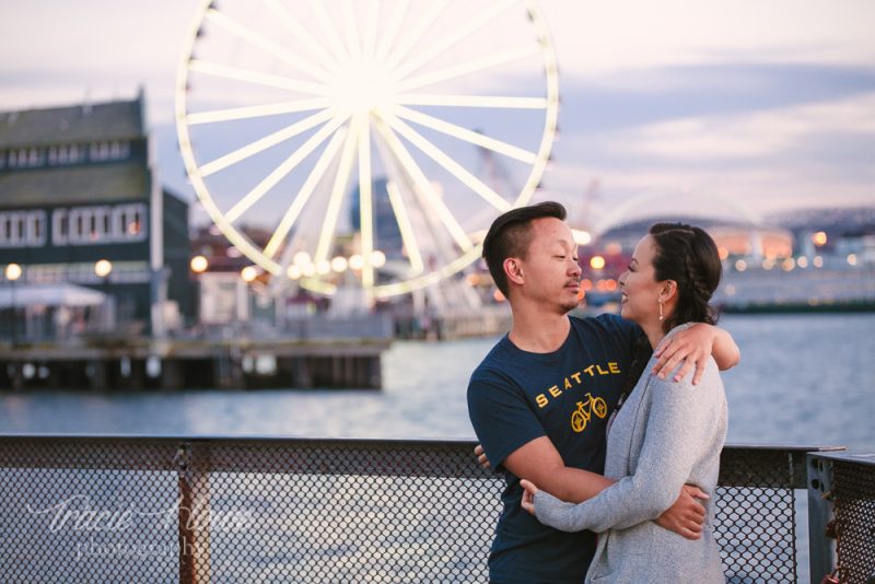 Seattle Waterfront engagement shoot