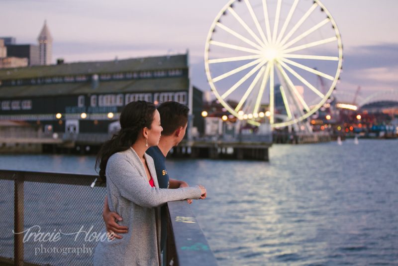 Seattle Waterfront engagement shoot