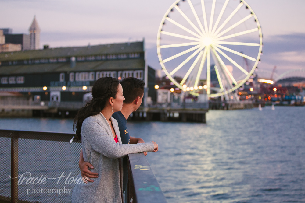 Seattle Waterfront engagement shoot