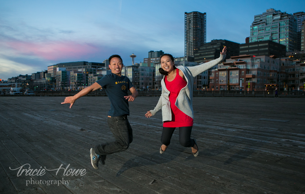 Fun Seattle engagement shoot