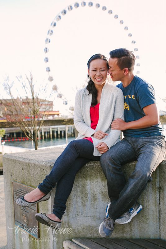 Seattle Waterfront engagement shoot