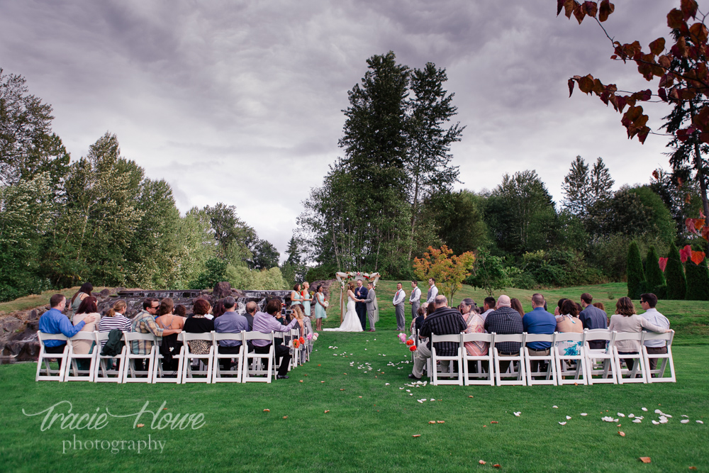 Echo Falls golf club wedding ceremony