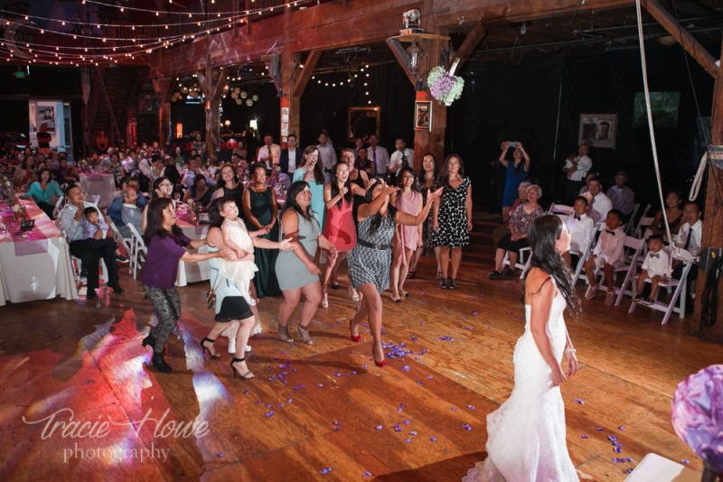 wedding at Emerald City Trapeze