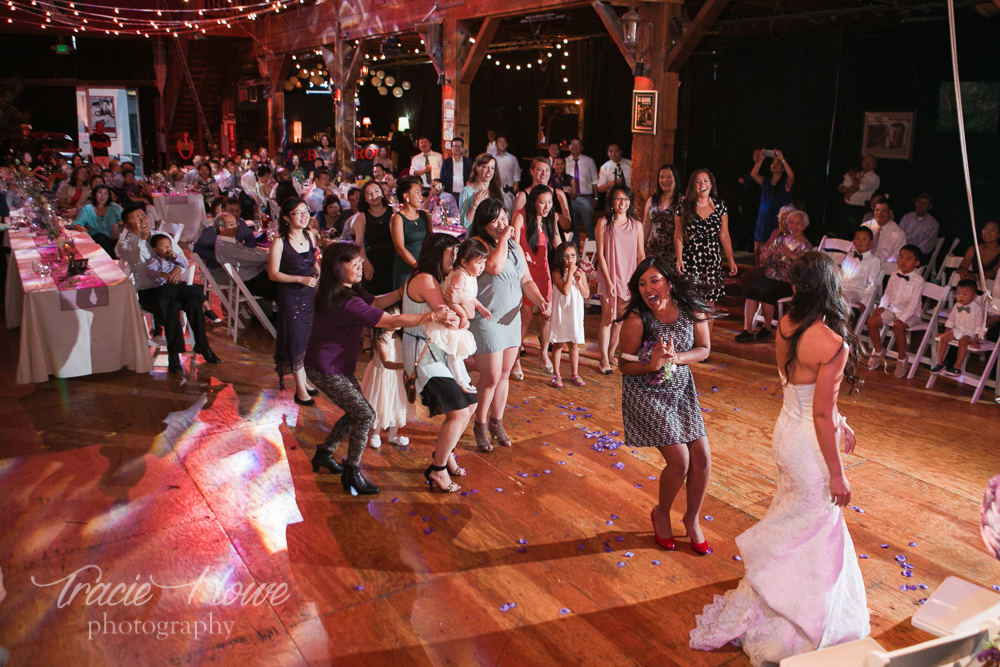 wedding at Emerald City Trapeze