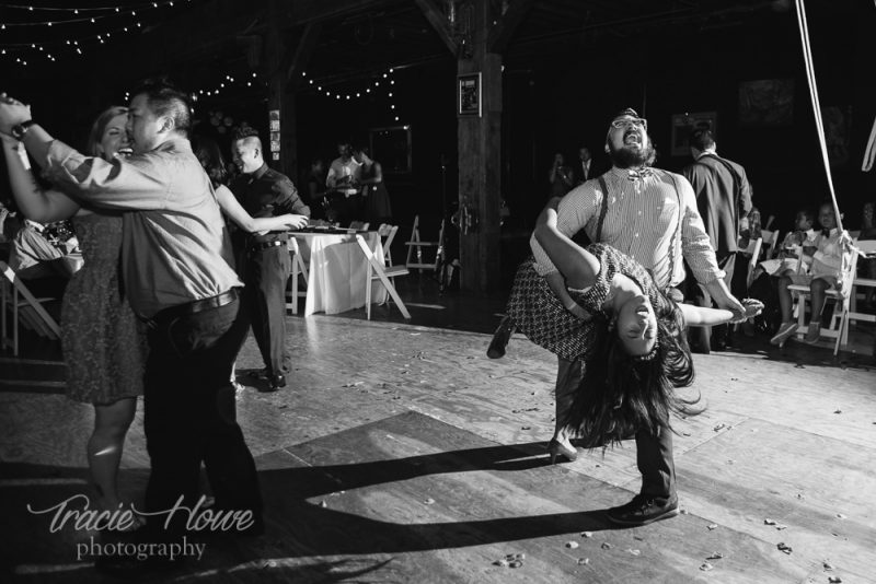 wedding at Emerald City Trapeze