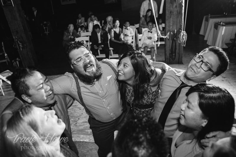 wedding at Emerald City Trapeze
