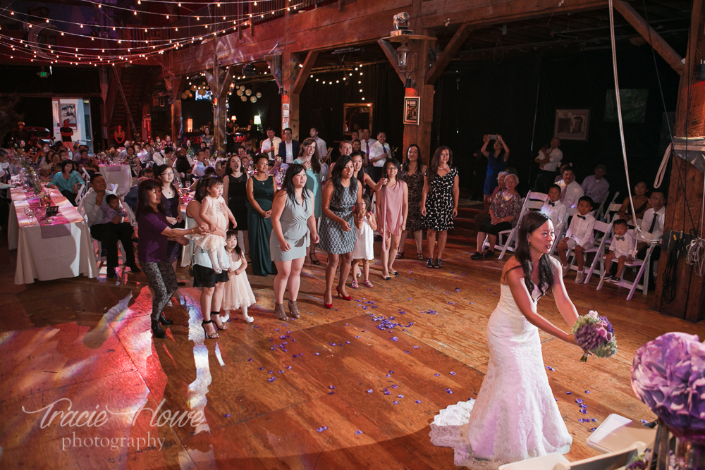 wedding at Emerald City Trapeze