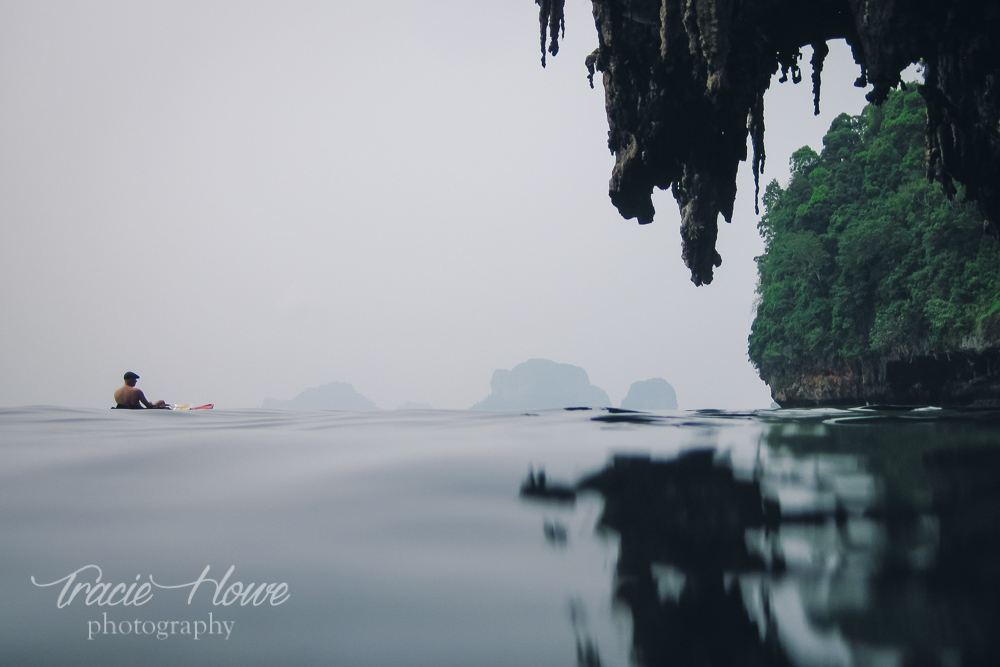 Taken in Krabi with a crappy underwater camera, this one of Dave kayaking turned out cooler than I expected.