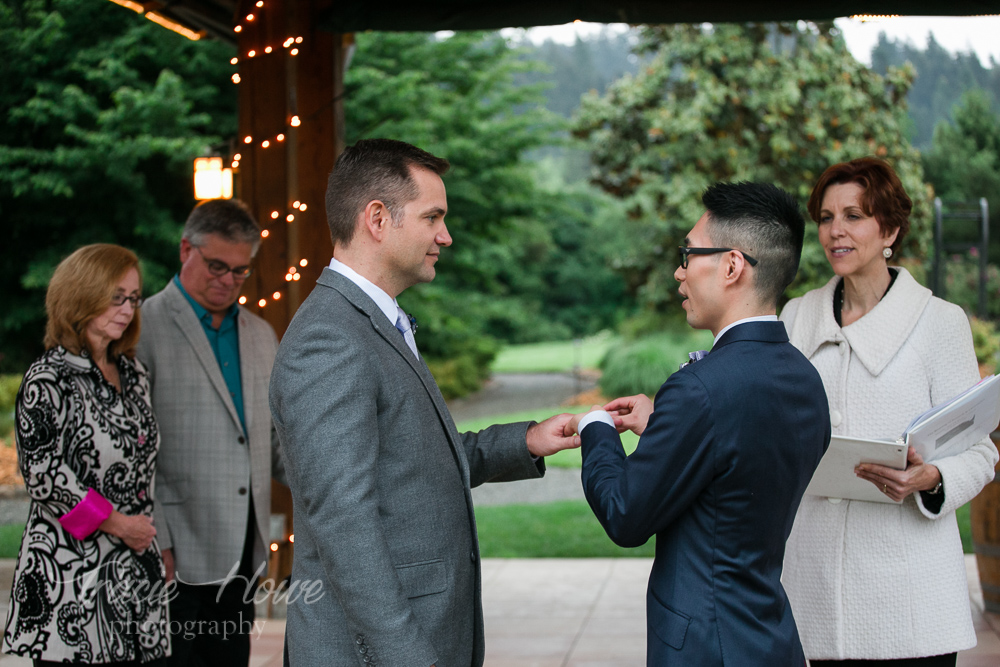 Willows Lodge elopement ceremony