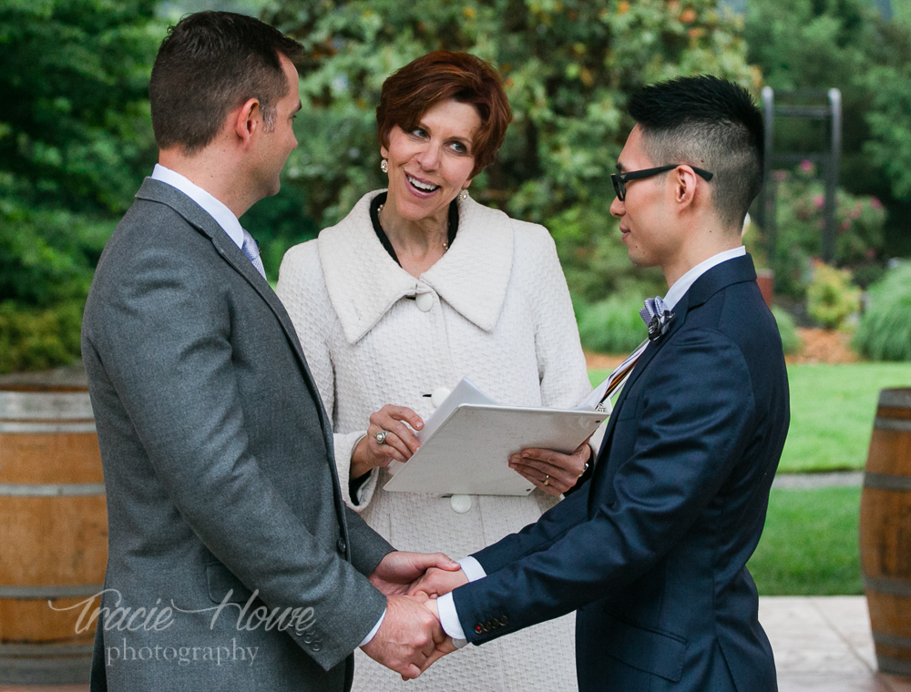 Willows Lodge elopement ceremony