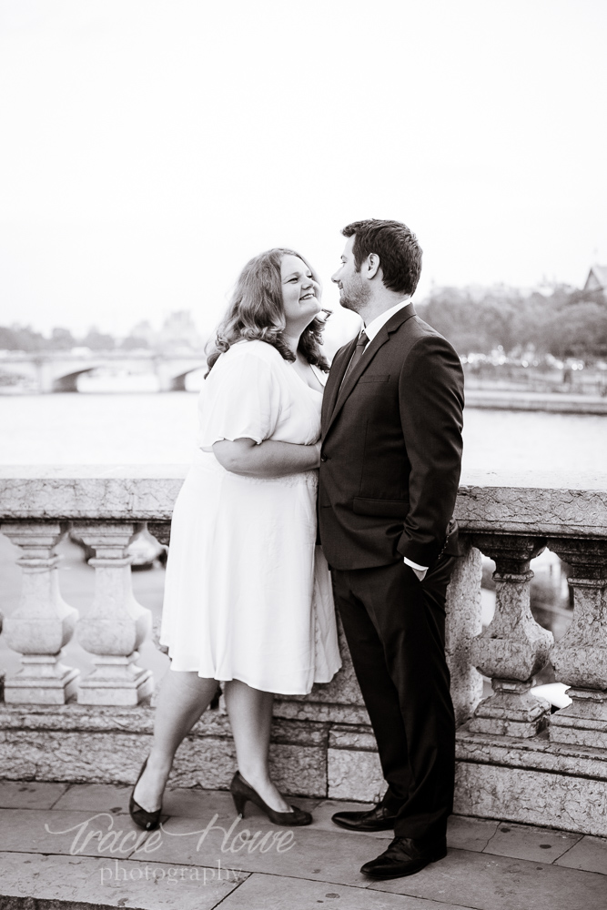 Paris wedding photos at Pont Alexander III bridge